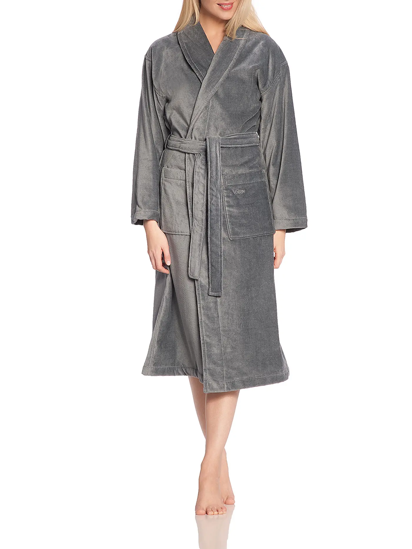 VOSSEN | Unisex Bademantel FEELING-L Flanell | 